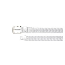 Damen Geflochtener Damen Stretchgürtel, weiss