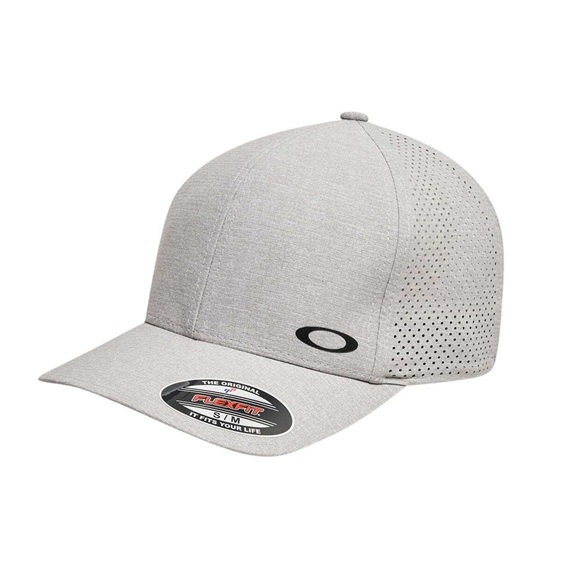 Oakley Aero Heathered Trucker Golf Cap, new granite