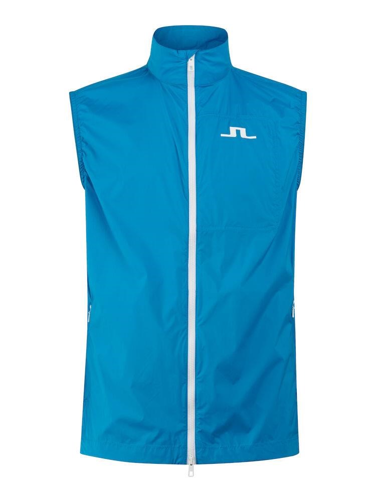 J Lindeberg Veste Coupe-vent Homme Ash Light Packable – Bleu Marine, Taille XL, Neuve Avec étiquette