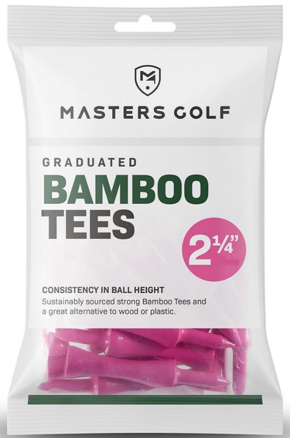 Masters Graduated Bamboo tee 57 mm, rosa, 20 Stk.