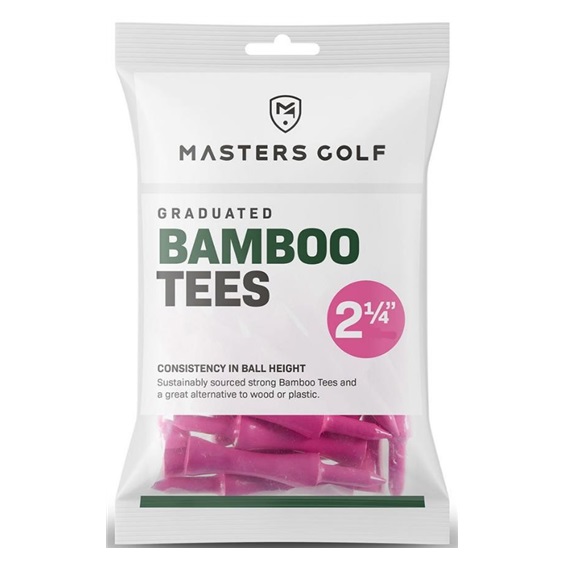 Masters Graduated Bamboo tee 57 mm, rosa, 20 Stk.