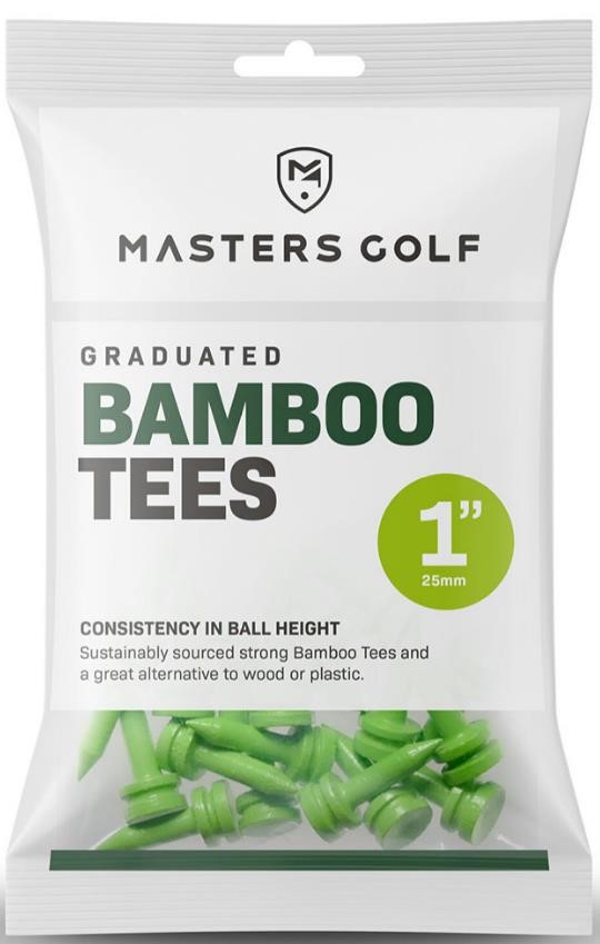 Masters Graduated Bamboo tee 25 mm, grün, 25 Stk.