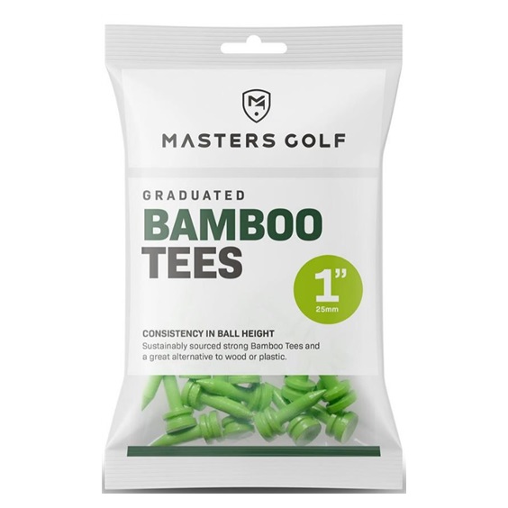 Masters Graduated Bamboo tee 25 mm, grün, 25 Stk.
