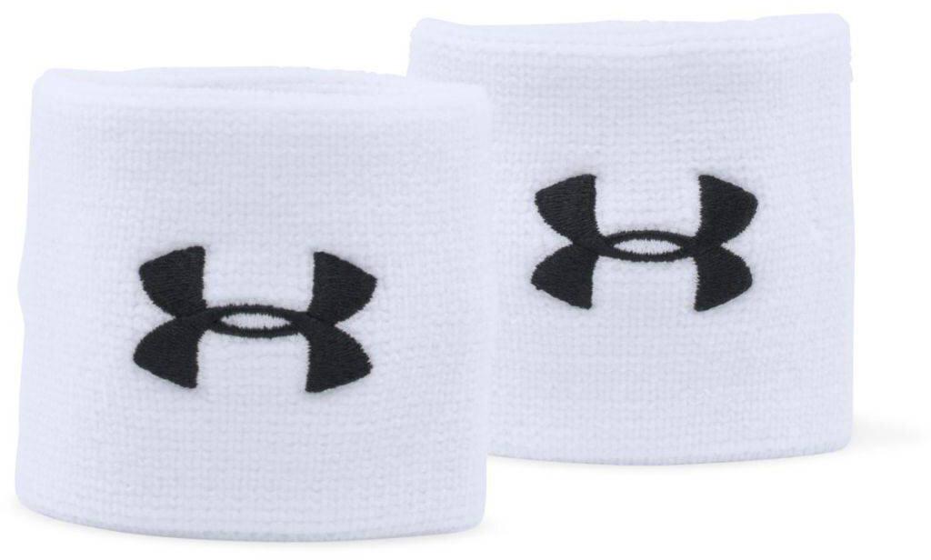 Under Armour Performance Wristbands, weiss