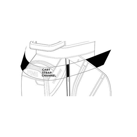 Ping Traverse Cartbag, slate/schwarz/weiss