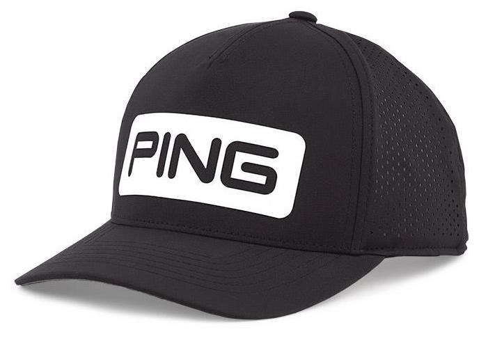 Ping Tour Vented Delta Golf Cap, schwarz