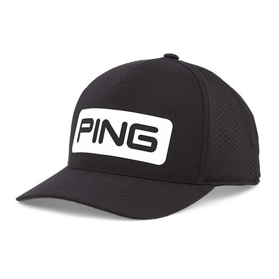 Ping Tour Vented Delta Golf Cap, schwarz