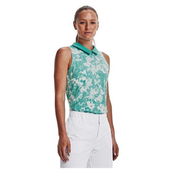 Under Armour Zinger Rise Slvls Damen Poloshirt, grün