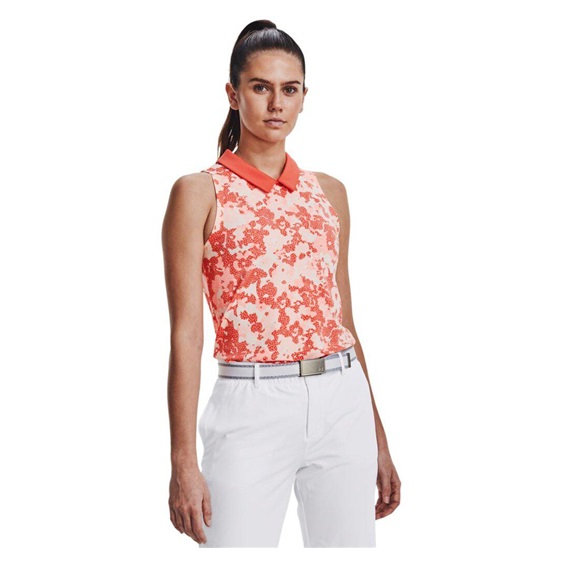 Under Armour Zinger Rise Slvls Damen Poloshirt, orange
