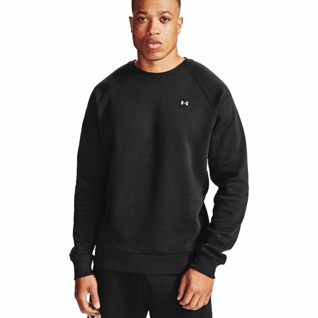 Under Armour Rival Fleece Crew Herren Sweatshirt, Black | Golf Brothers.de