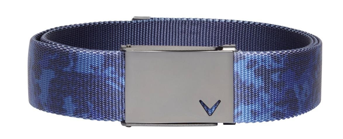 Callaway Cut-To-Fit Camo Webbed Herren Gürtel, dunkelblau
