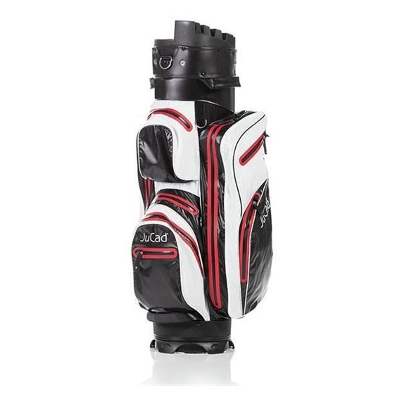 JuCad Manager Dry Cartbag, schwarz/weiss/rot