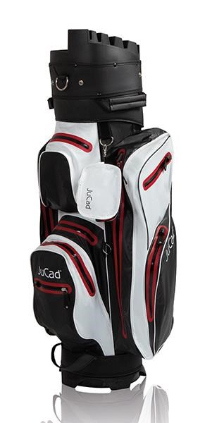 JuCad Manager Dry Cartbag, schwarz/weiss/rot