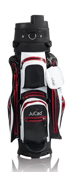 JuCad Manager Dry Cartbag, schwarz/weiss/rot