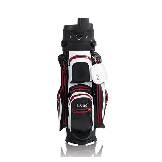 JuCad Manager Dry Cartbag, schwarz/weiss/rot