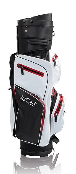 JuCad Manager Dry Cartbag, schwarz/weiss/rot
