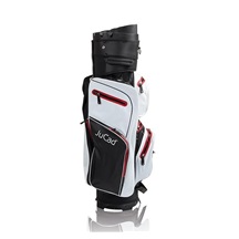 JuCad Manager Dry Cartbag, schwarz/weiss/rot
