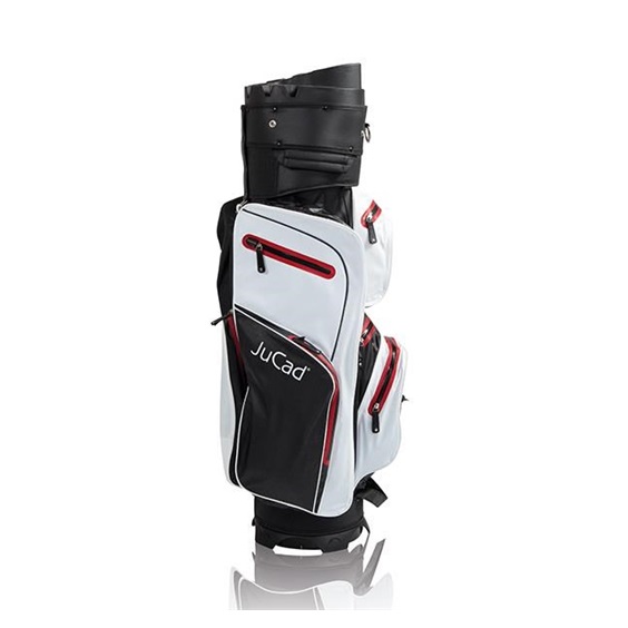JuCad Manager Dry Cartbag, schwarz/weiss/rot