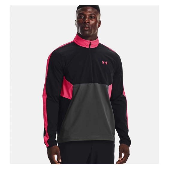Under Armour Storm Windstrike 1/2 Zip Herrenjacke, schwarz/grau/rosa