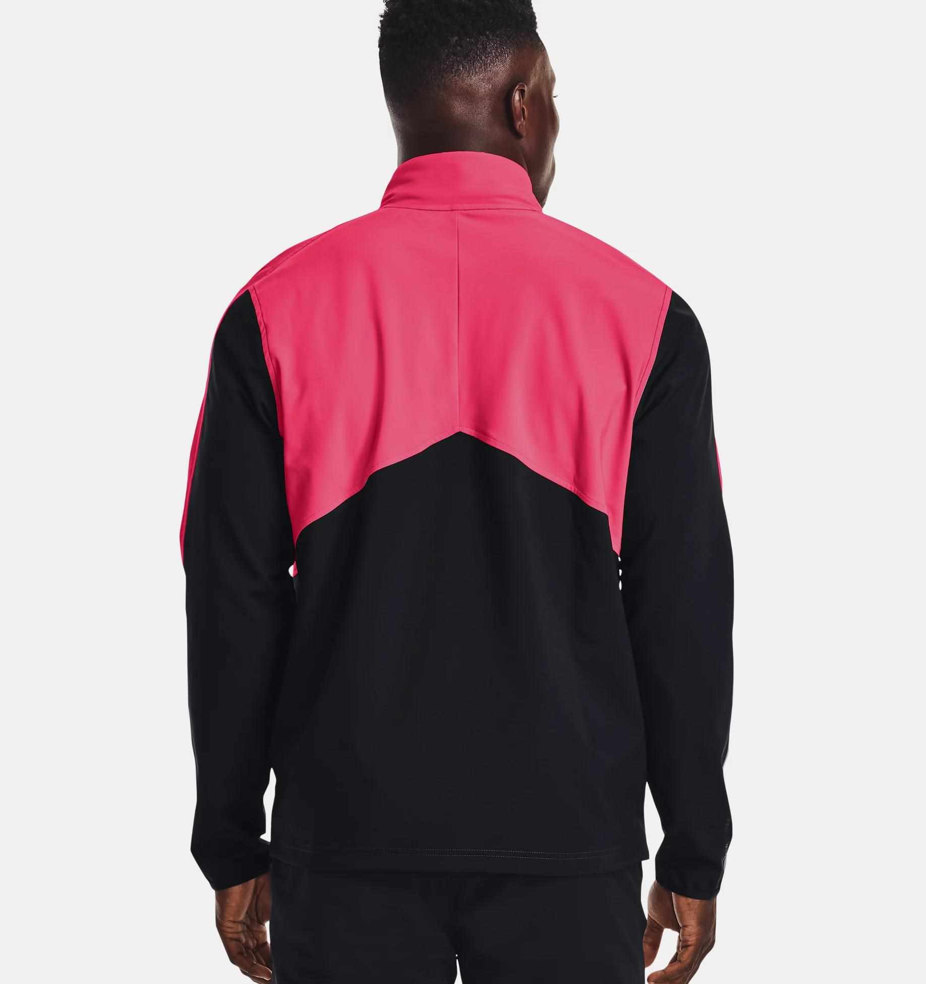 Under Armour Storm Windstrike 1/2 Zip Herrenjacke, schwarz/grau/rosa