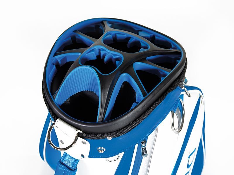 JuCad Pro Cartbag, weiss/blau