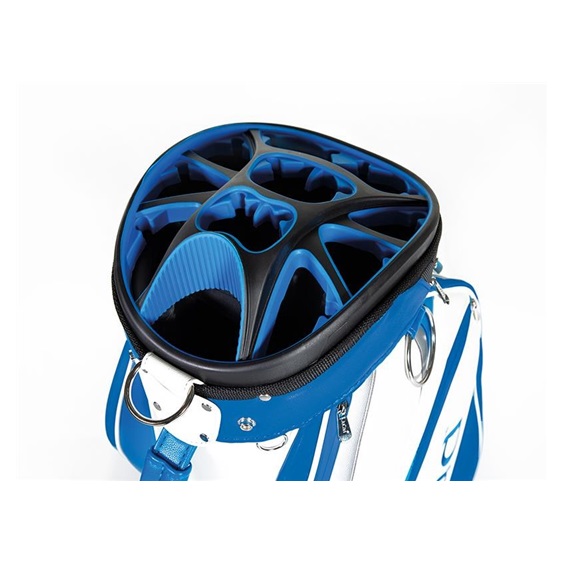 JuCad Pro Cartbag, weiss/blau