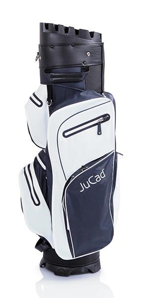 JuCad Manager Dry Cartbag, weiss/dunkelblau