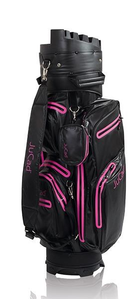 JuCad Manager Dry Cartbag, schwarz/rosa