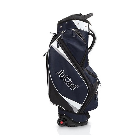 JuCad Bag To Roll Cartbag mit Rädern. dunkelblau/weiss
