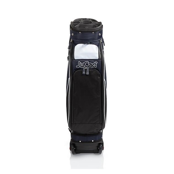 JuCad Bag To Roll Cartbag mit Rädern. dunkelblau/weiss