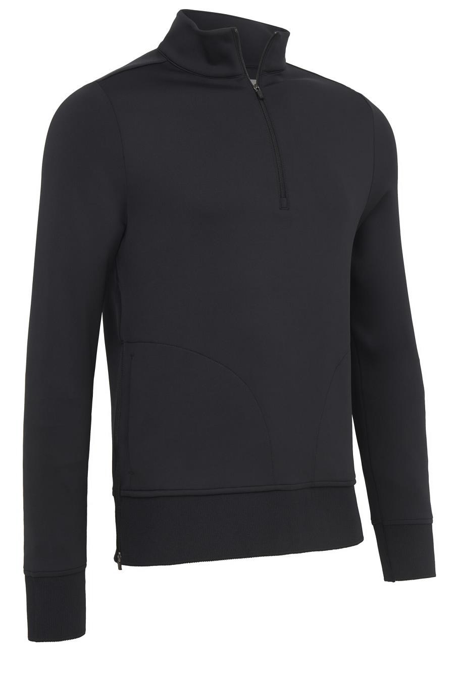 Callaway LS 1/4 Midweight Fleece Crossover Damen Sweatshirt, schwarz