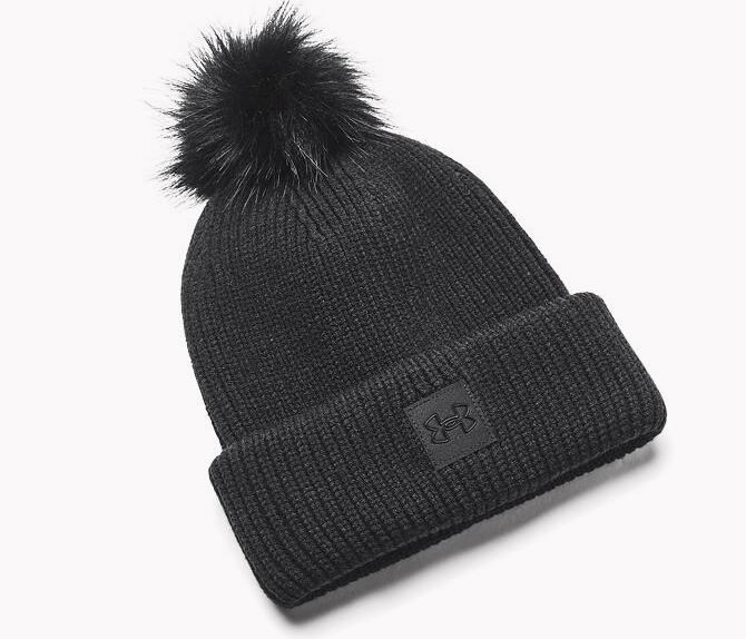 Under Armour Halftime Ribbed Pom Mütze, schwarz