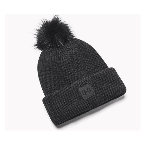 Under Armour Halftime Ribbed Pom Mütze, schwarz