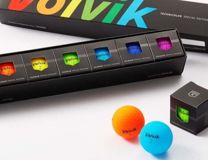 Volvik RAINBOW Golfbälle, 7Stk.