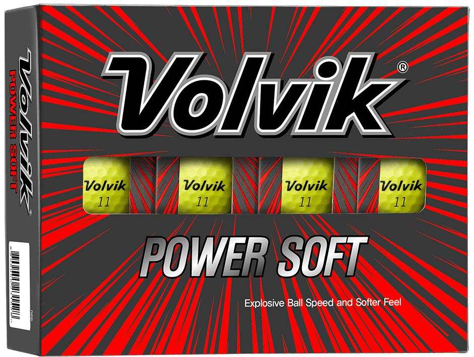 Volvik Power Soft Golfbälle, gelb