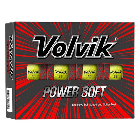 Volvik Power Soft Golfbälle, gelb