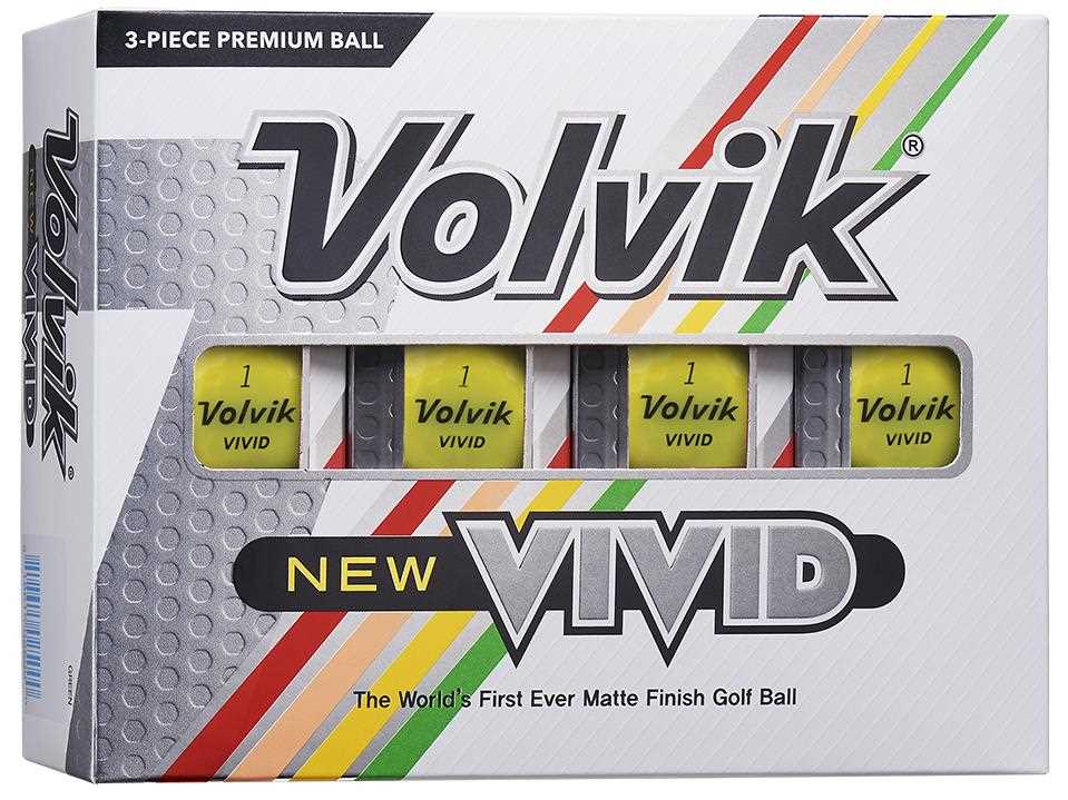 Volvik Vivid Golfbälle, gelb