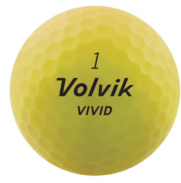 Volvik Vivid Golfbälle, gelb