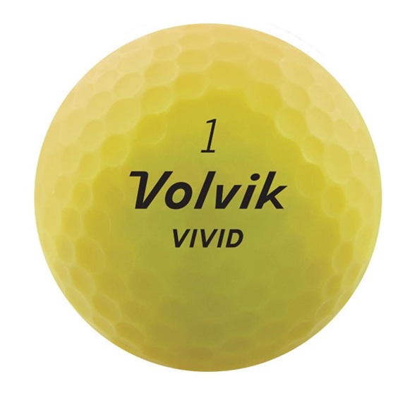 Volvik Vivid Golfbälle, gelb