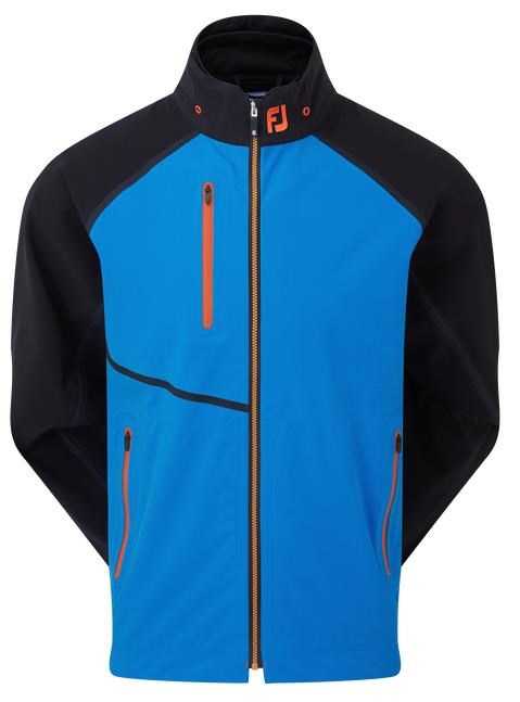 FootJoy Hydrotour Waterproof Herrenjacke, blau/schwarz/orange
