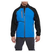 FootJoy Hydrotour Waterproof Herrenjacke, blau/schwarz/orange