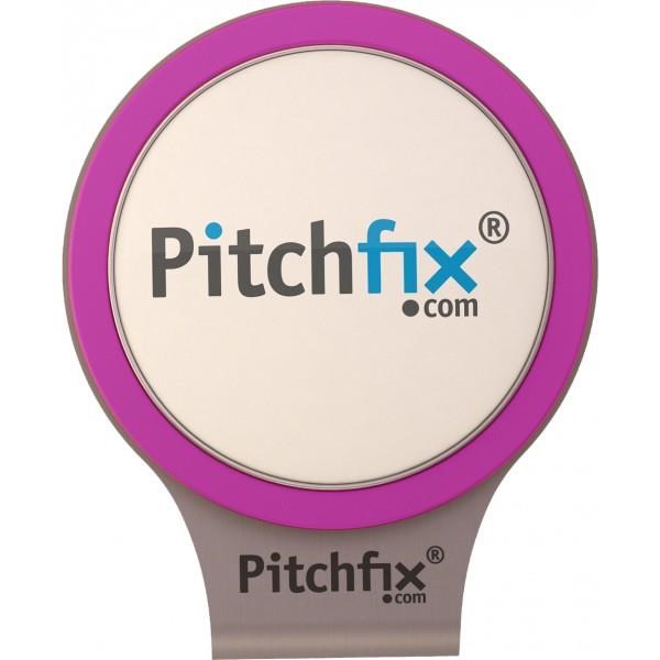 Pitchfix Lila Golf Magnetic Cap Clip mit Ballmarker