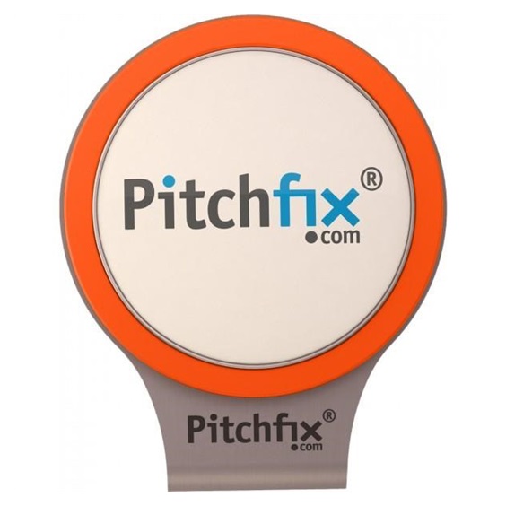 Pitchfix Orange Golf Magnetic Cap Clip mit Ballmarker