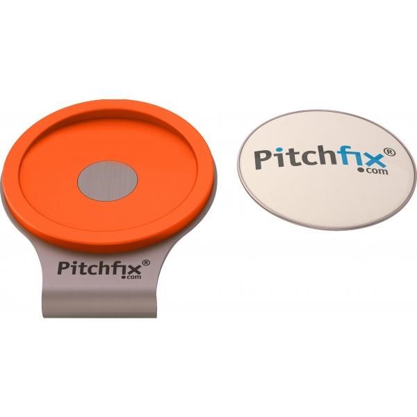 Pitchfix Orange Golf Magnetic Cap Clip mit Ballmarker