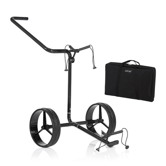 JuCad Carbon Shadow 2-rädrig Manuell Golftrolley + Tragetasche