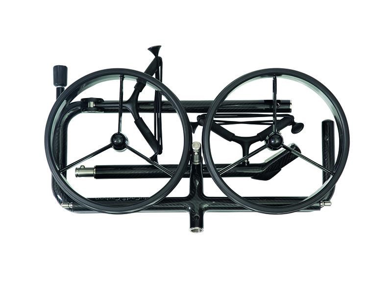 JuCad Carbon Shadow 2-rädrig Manuell Golftrolley + Tragetasche