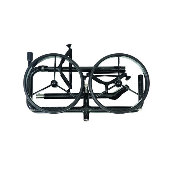 JuCad Carbon Shadow 2-rädrig Manuell Golftrolley + Tragetasche