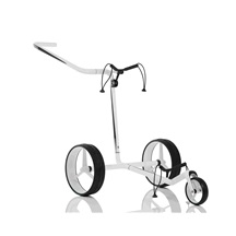 JuCad Carbon Manuell Golftrolley,schwarz/weiss + Tragetasche