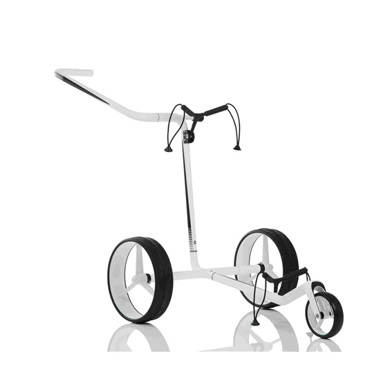 JuCad Carbon Manuell Golftrolley,schwarz/weiss + Tragetasche