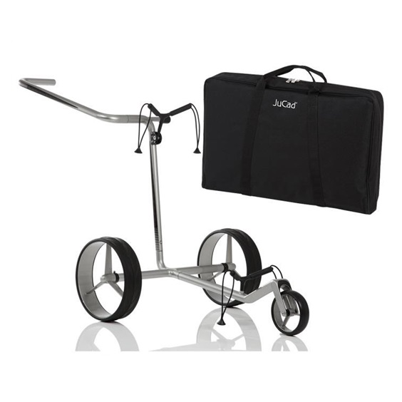 JuCad Carbon Manuell Golftrolley + Tragetasche